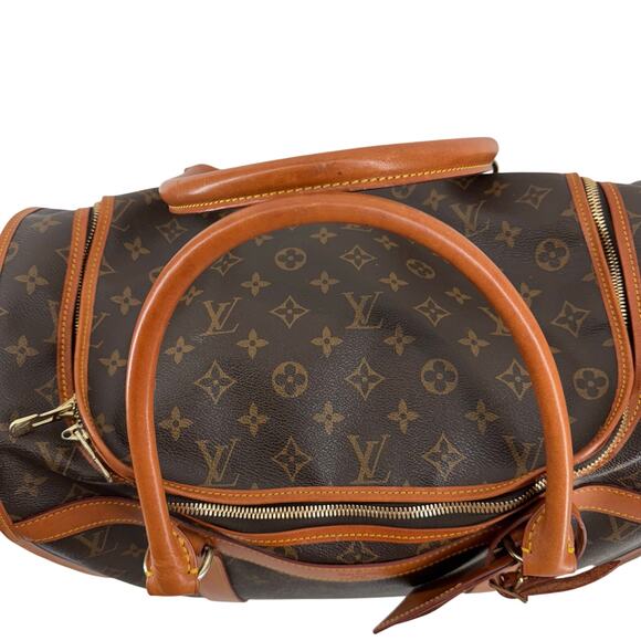 Louis Vuitton Monogram Sac Chien 40 Pet Carrier Vintage Travel Dog cat Bag Rare - Picture 9 of 16